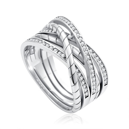Hot Selling New 925 Silver,Heart-shaped,Snake Shaped,Snowflake Ring suitable for European Women' Holiday Gifts,Exquisite Jewelry