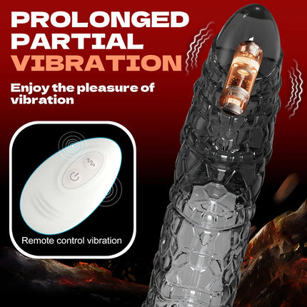 Vibrating Penis Sleeve Extender Condom Vibrator Trainer Testicles G Spot Stimulation Delayed Ejaculation Sex Toy for Men Couple