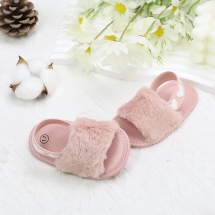 Baby girl winter breathable front shoes cute plush toddler shoes baby shoes