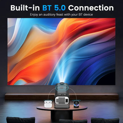 Velec HY320 Mini Projector Upgrade 4K Android 11 WiFi 6 BT 5.0 Allwinner H713 Home Outdoor Portable Projector HY320 MINI
