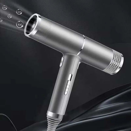 Low noise hot and cold negative ion hair dryer Intelligent temperature adjustable quick-drying bladeless hair dryer