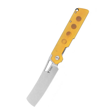 New Original SHOOZIZ XUN120 series XUN119 D2 Steel Flax Handle Folding Knife Brass Washer Outdoor Camping EDC Pocket Tool