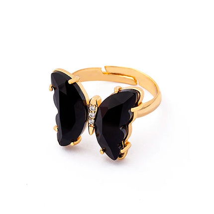 Nidin Lucky Butterfly Jewelry Sets For Women Wedding Jewelry 12 Colors  Zircon Earrings Bracelets Rings Pendant Necklace Gift