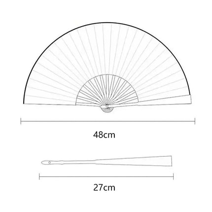 Chinese Style Folding Fan Classical Dancing Cloth Fan Vintage Plastic Animal Dragon Printing Hand Held Fans Photo Props Cosplay