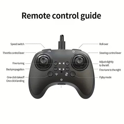 2026 New Upgrade Durable Quadcopter Drone Remote Control One-Button Takeoff Landing Stunt 360° Flip Pressure Altitude Hover Cool Lights Beginner Friendly Smart Flying Device Foam Remote Control Plane Ideal Outdoor Camping Gi
