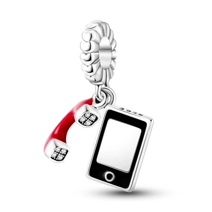 Charms Plata De Ley 925 Red Color Series Charm Red Elephant Animal Fruit Beads of Original Fits Women Anniversary Jewelry Charms
