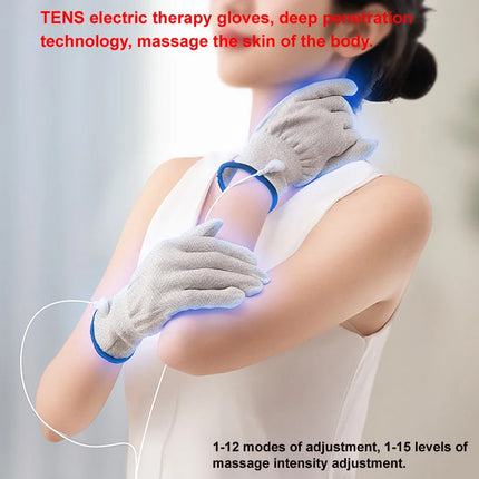 Electric Scraping and Cupping Massager Electronic Muscle Stimulation Machine With Pulse Glove Strong Suction Force Cupping