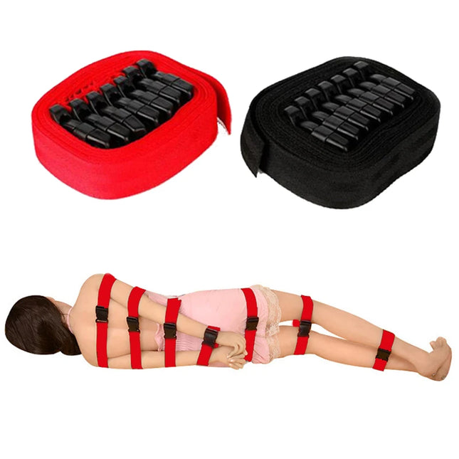 7PCS Sex Rope SM Slave Sex Toys Sets BDSM Bondage Play Kits Couples Bondage Restraints Adjust Handcuffs Anklet Adult Game Sextoy