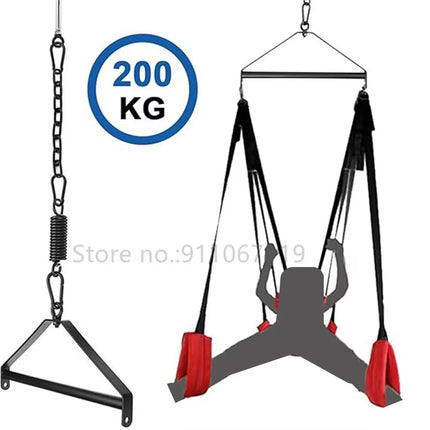 Door Hanging Sex Swing with Seat Sexy Pose BDSM Bondage Love Sling Alternative Flirting Adult Products Sex Toys for Couples Two