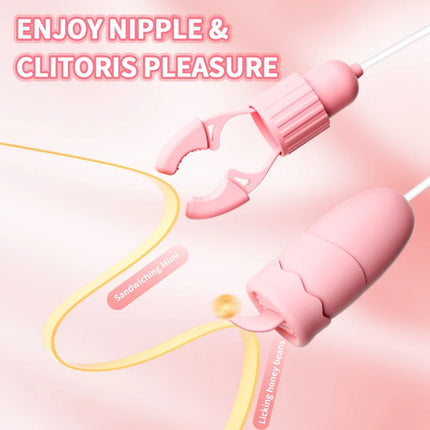 Gentle Nipple Pleasure Device – Dual Suction & Vibration for Sensitive Skin, Quiet Intimate Massager for Women, USB Rechargeable