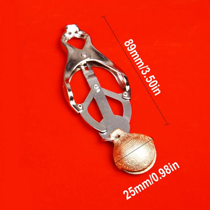 BDSM Metal Clover Nipple Clamps Clips With Bell,Bondage Restraints,Sex Toys for Couples,SM Adult Games