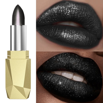 1PC glitter metallic lipstick finish hydrating 19 colors red pink sparkling highly pigmented lip tints  lips makeup gifts cosmet