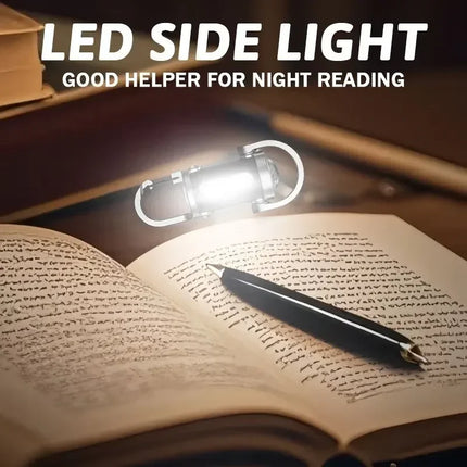 LED Keychain Flashlight, USB Rechargeable Mini Light, Perfect for Camping Hiking Reading Fishing