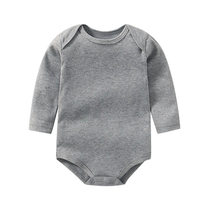 Baby Clothes 100% Cotton Long Sleeve Solid Baby Bodysuit for Boys Girls 0-24 Months Soft Unisex Onesie Romper Newborn Outfit