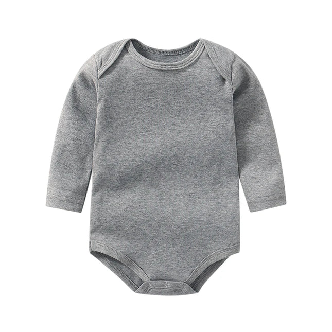 Baby Clothes 100% Cotton Long Sleeve Solid Baby Bodysuit for Boys Girls 0-24 Months Soft Unisex Onesie Romper Newborn Outfit