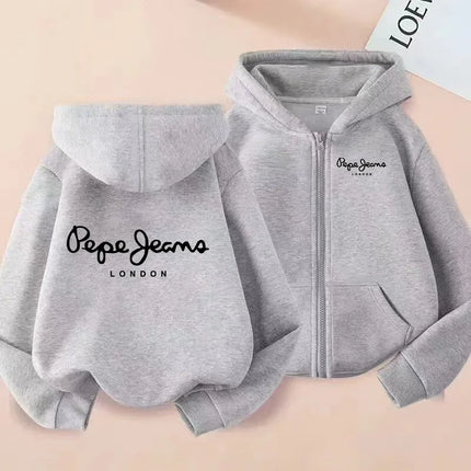 Children's Cardigan Hoodie Zipper Style Sweatshirt Boys Girls3-12Yrs Brand Sports Top Casual Fashion Charming Loose Coat Clothes