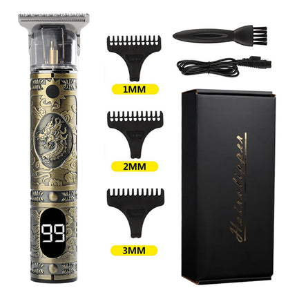Vintage Hair Clipper Electric Hair Trimmer USB Charging Hair Cutting Machine Portable Shaver Professional Barber Men's Gifs