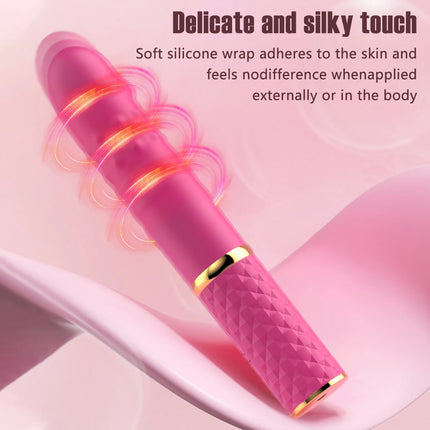 Mini Size Thrusting Dildo Vibrator Suction Cup G Spot Massager 10 Modes Clitoral Stimulator Adult Sex Toy for Women Beginner