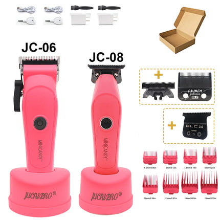 JUCAI MINICANDY JC06 Professional Hair Clipper DLC Blade 7200RPM Brushless Motor with Base Charger 3200mAh Hair Cutting Machine