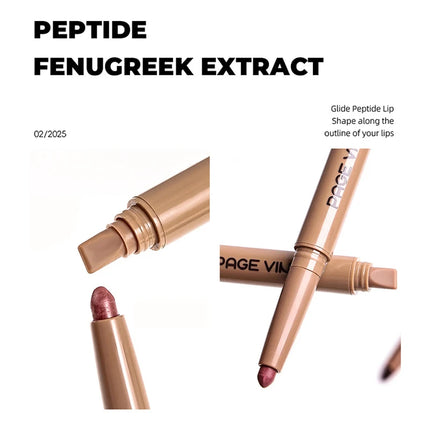 Blogger Recommended Lip Liner Brand Long-lasting Velvet Matte Beginner-friendly Sexy Double-ended Silky Peptide Nude Lip Liner