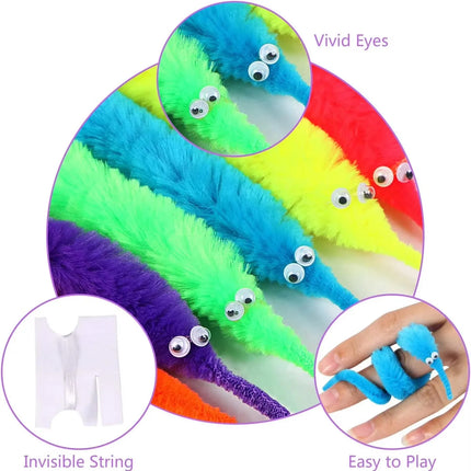 Worm magic toys children's magic games prank props cat wands toys for boys and girls happy birthdays new cool things blurry