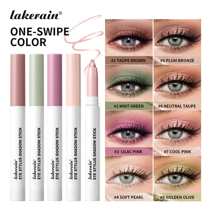 Eyeshadow Stick Colorful Shimmer Glitter Matte High Pigmented Waterproof Cream Eyes Shadow Pencil Long Lasting Makeup Cosmetic