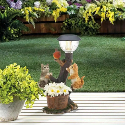 Solar Lamp for Cat and Dog, Dog, Rabbit Creativity, StatueWindow Animal LightDecoration Climbing Decor, Garden, Home Room, S0E5