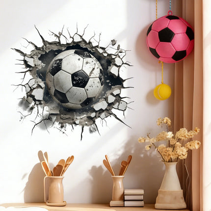 3D Visual Effect Football-Themed Home Decor Stickers, Suitable for Decorating Rooms, Exquisite Wall Stickers for the Living Room