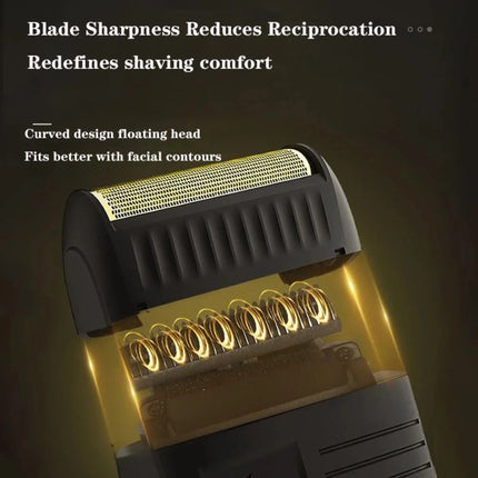 VGR 375 Professional Men's Electric Shaver Waterproof Independent Foil Electric Shaver Convenient Cordless Hair Trimmer