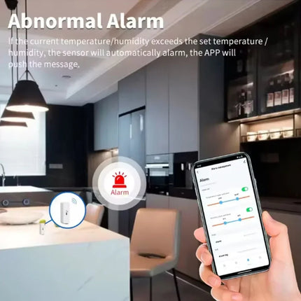 Powered by Tuya Thermometer Zigbee 3.0/Wifi Smart Temperature Humidity Sensor APP Smart Home Security Work With Google Home