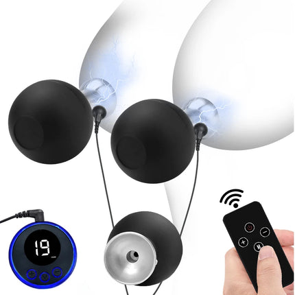 Electric Shocker Nipple Sucker/Clamps Electrostimulator Nipples Pussy E stim Breast Clit Masturbator SM Sex Toys For Men/Women