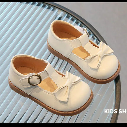 Girls Oxfords 2024 Spring Autumn Children Leather Shoes Girls Cute Sweet T-strap Shoes Toddler Girl Shoes School Performance