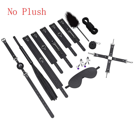 Bdsm Bondage Set Restraint Adult Game Handcuff Neck Collar Wrist Mouth Gag Strap Fetish SM Sex Toys for Woman Couples Product