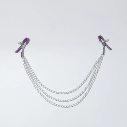 Metal Nipple Clamps clips ring bell BDSM breast Bondage restraint Sex Toy For Women Couple play Game
