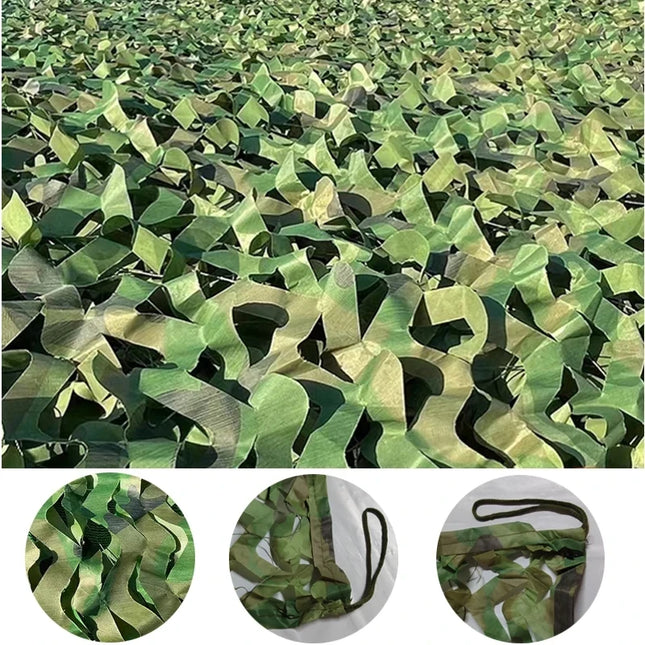 Premium Camouflage Netting for Camping Shade and Concealment Woodland Camouflage Party Decoration Halloween