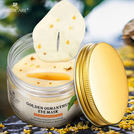 ARTISCARE Gold Osmanthus Eye Mask for Dark Circles Hyaluronic Acid Moisturizing Eye Patches Eye Care