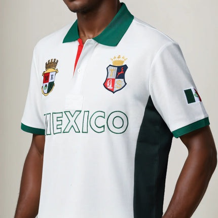Men's Polo Shirt Mexico Independence Day Christmas Day Cotton Embroidery Stitching Color Classic Fashion Original Design Cotton