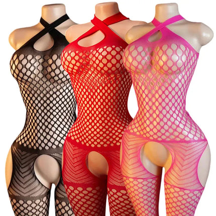 Sexy Stockings Women Fishnet Porn lingerie Bdsm Ladies Accessoires 18 Crotchless Full-body Socks Thickened Section Pantyhose