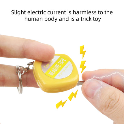 New and unique electric shock tape measure, prank entertainment, prank toys, prank friends entertainment