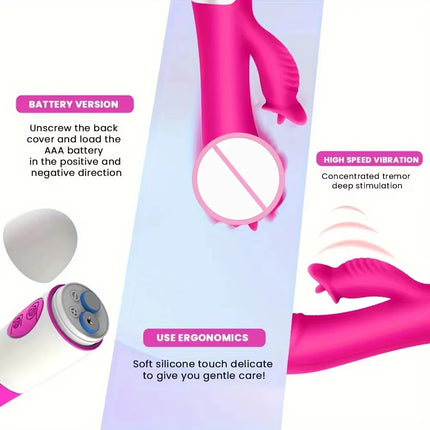 30 Frequency Tongue Vibrator, G-spot Stimulator, Sex Toys, Female Sex Toys, Adult Toys (without batteries)