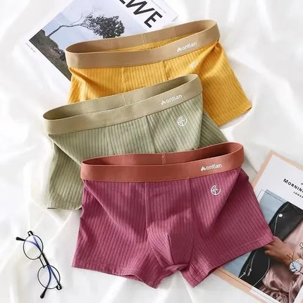 3 PCS Boxer Shorts Men Underwear Male Cotton Sexy Underpants Comfortable Breathable Panties Youth Sports Boxershorts M-3XL