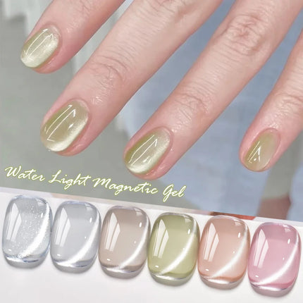 8ml Water Light Cat Magnetic Gel Nail Polish Shiny Effect Semi Permanent Soak Off UV LED Gel Varnish Manicure DIY Nail Supplies