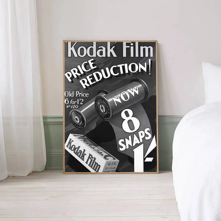 Retro Fashion K-KodakS Self-adhesive Art Poster Retro Kraft Paper Sticker DIY Room Bar Cafe Stickers Wall Painting