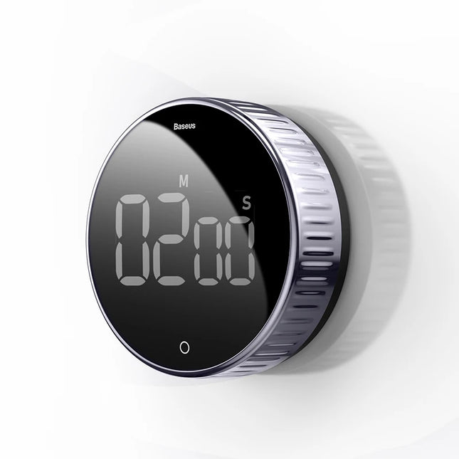 Baseus Magnetic Kitchen Timer Rotation Countdown Digital Timer Alarm Cooking Timer Clock Study Baking Reminder Stopwatch Clock