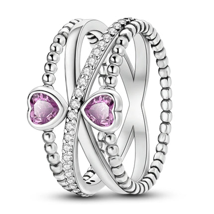 Fashion Original Luminous Firefly Rings 100% 925 Silver Eternal Heart-Shaped Zircon Rings Fine Wedding Engagement Jewelry Gifts