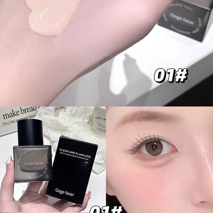 Gege Bear Clear Flawless Foundation, Natural, Hydrating, Long-Lasting, Coverage for Dry and Oily Skin Types to Even Skin Tone
