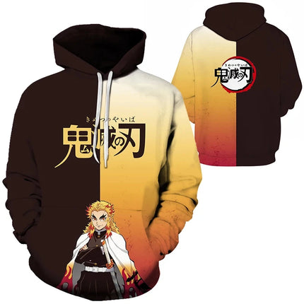 Funny 3D Anime Print Hoodies For Men Hip Hop Trend Y2k Clothing Fashion Casual Sweatshirts Autumn and Winter Oversized Pullover