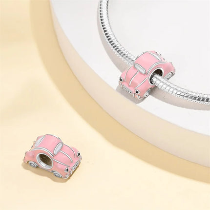 925 Sterling Silver Motorcycle Sports Car Bicycle Charms Pendents Fit Qikaola Original Bracelets Fine DIY Birthday Jewelry Gifts