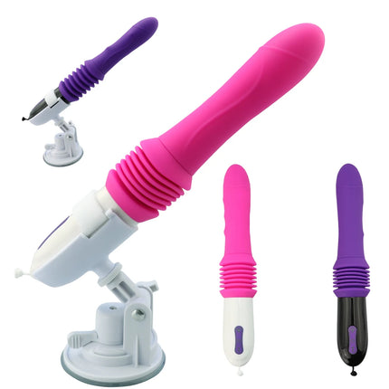 Remote Control G-spot Thrust Dildo Vibrator Clitoris Vaginal Nipple Anal Stimulator With Telescopic Vibration Mode Adult Sex Toy