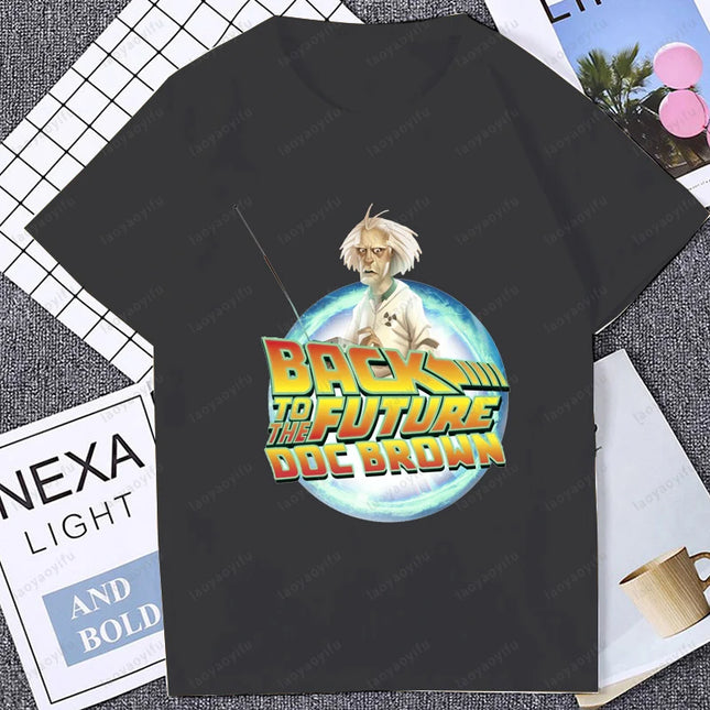 Men's Clothing Doc Brown Back To The Future Back To The Future 1.21 Gigawatts Fun Tops Tee T-Shirt Loose Tops T-Shirt